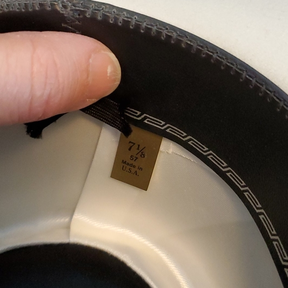 Bailey 7 1/8 western wedding bridal hat - Picture 12 of 13